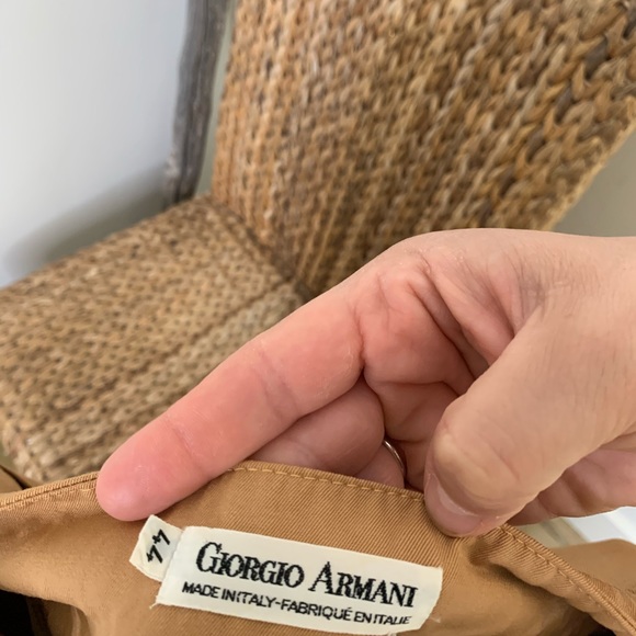 Giorgio Armani Camel Color A-line Skirt - Picture 3 of 3